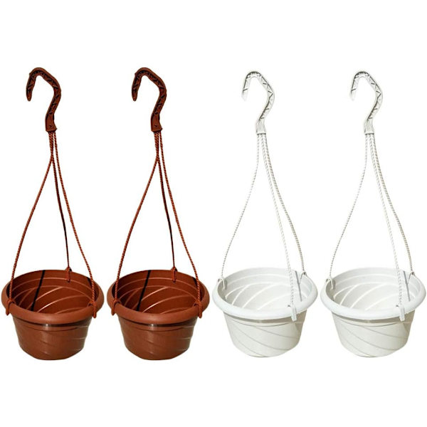 4 st Plast Hängande Blomkrukor
