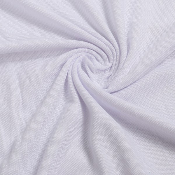 Långärmad arbets-t-shirt nedvikt krage bekväm professionell enfärgad arbetsskjorta vit XL