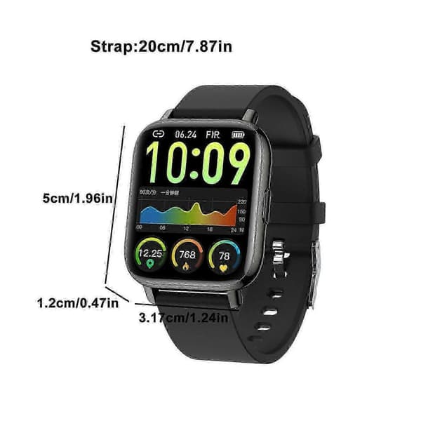 Smartwatch med telefonfunktion, 1,08