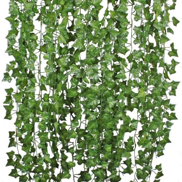 12 Strands Artificial Ivy Leaf Plants Vine Hanging Garland Fake