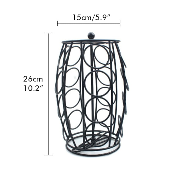 K Cup Karrusel Metal Karruselholder Organizer Kaffeepadholder til hjemmekontor