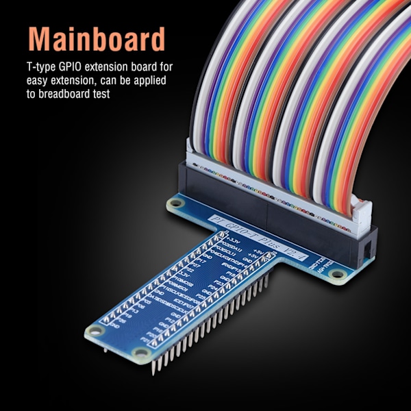 T-tyyppinen GPIO-laajennuskortti 40-nastainen nauhakaapeli Raspberry Pi 1B+/ 2B/ 3B