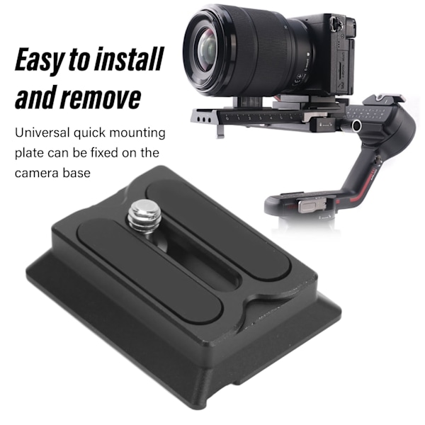 Snabbkopplingsplatta Stativ Kulled Bas Kamera Stabilisator Tillbehör för Dji Ronin Rsc2 Rs2 Rs3 standard