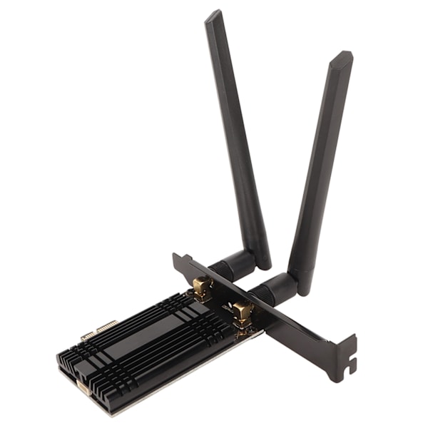 WiFi 6E AX210 PCIe WiFi-kort Bluetooth 5.3 med køleplade 2 antenne 6GHz 5.8GHz 2.4GHz trådløs netværksadapter til Windows 10 11