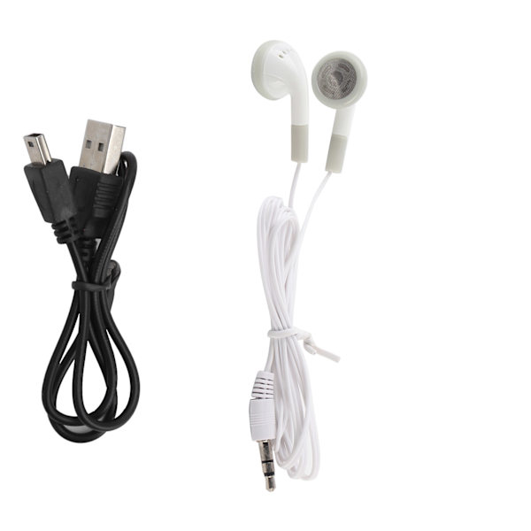 Bærbar Sports MP3 Lommelygte Mini BackClip LCD Mini Skærm Musik Media Player(Sølv )