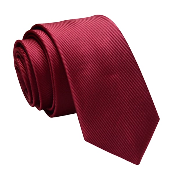 Herr Solid Polyester Textil Slipsar Ren Färg Slipsar