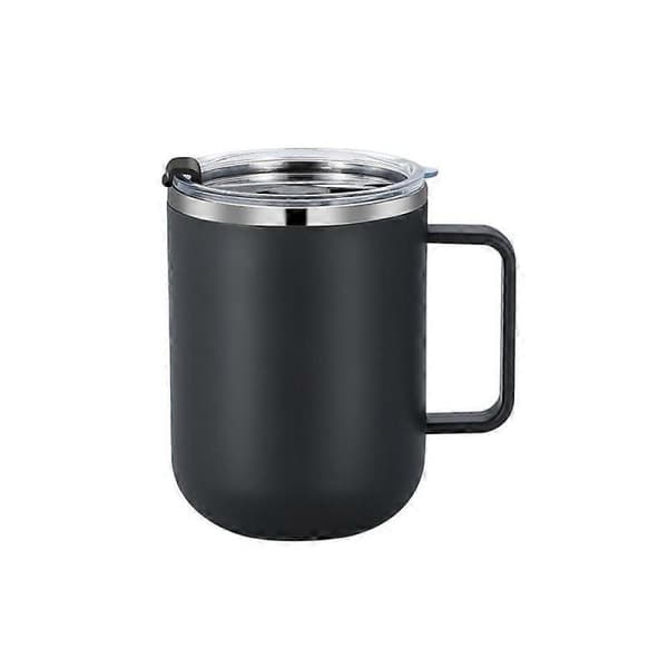 GETIT Rostfri Mugg med Lock Mugg Kontorskaffemugg Vattenmugg Temugg Dryckesmugg PK