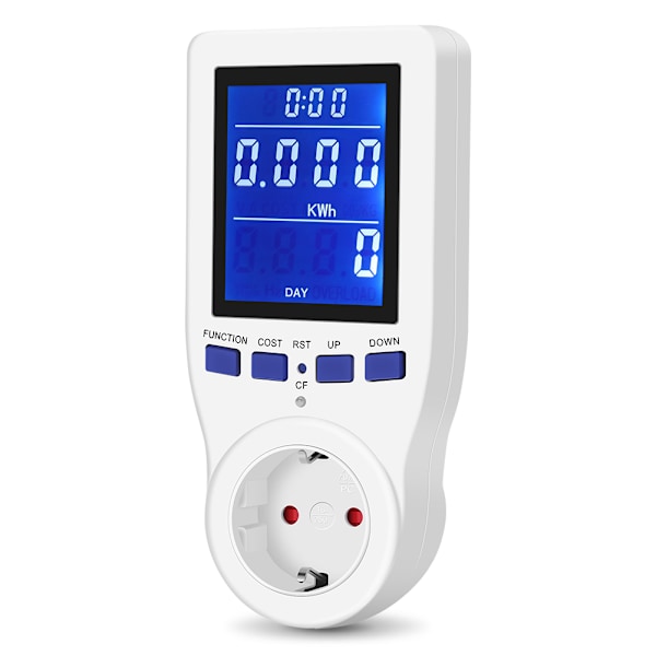 Sähkömittari Energiankulutusmonitori Sähkönkulutus Voltit Ampeerit Watti kWh Kulutus
