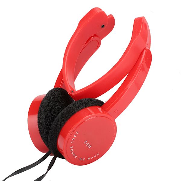 Foldbar kablet stereo headset for barn med mikrofon for smarttelefon og nettbrett