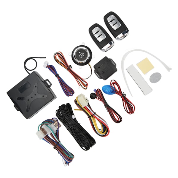 12V Bilsystem til nøglefri adgang med fjernbetjening, detektions-LED-advarselslys og identitetsgenkendelse til bil
