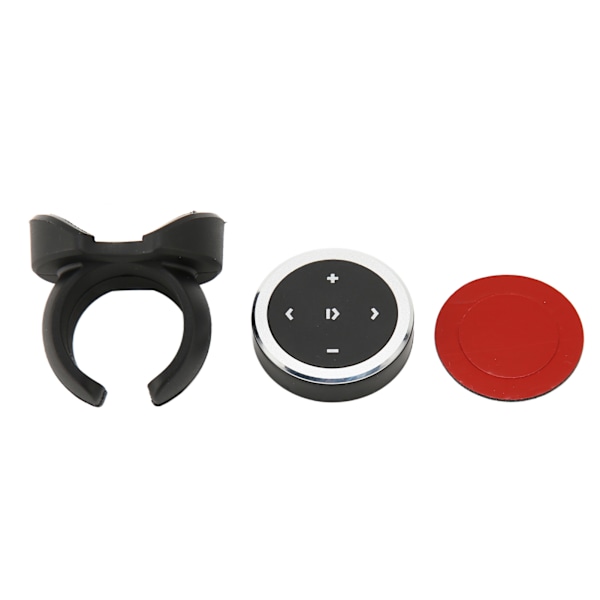 Bluetooth-mediabutton Smart Silver -painike Bluetooth-kaukosäädinsetti kiinnikkeellä matkapuhelimille ja tableteille