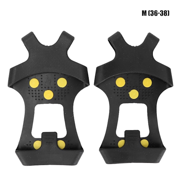Isspik Spikes Crampons AntiSlip 10 Stål Pigge Gå Traktion Sne Greb Klamper(M (3638) )