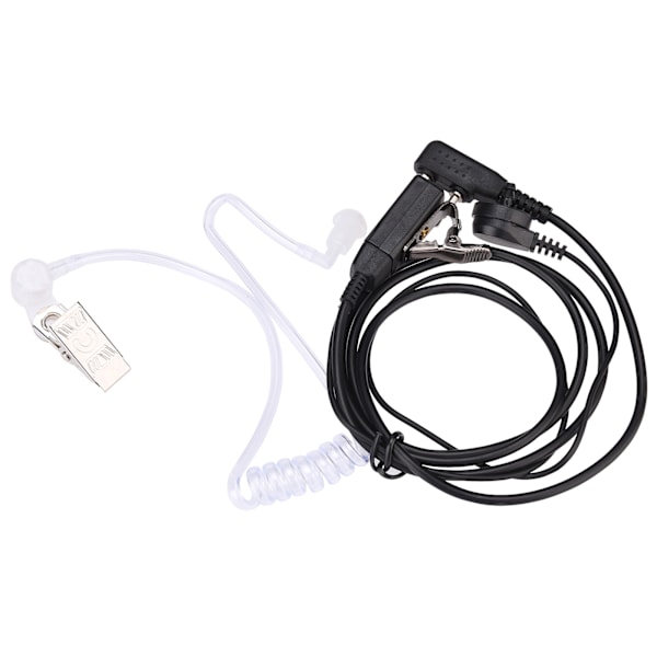 Akustisk slangsats K Head 2-stifts transparent akustisk spole slang headset Walkie Talkie öronmussla