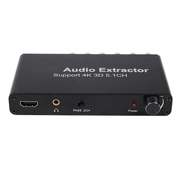 4K 3D HDMI 5.1-kanals HDMI-lydekstraktor-konverter 100-240V EU-plugg