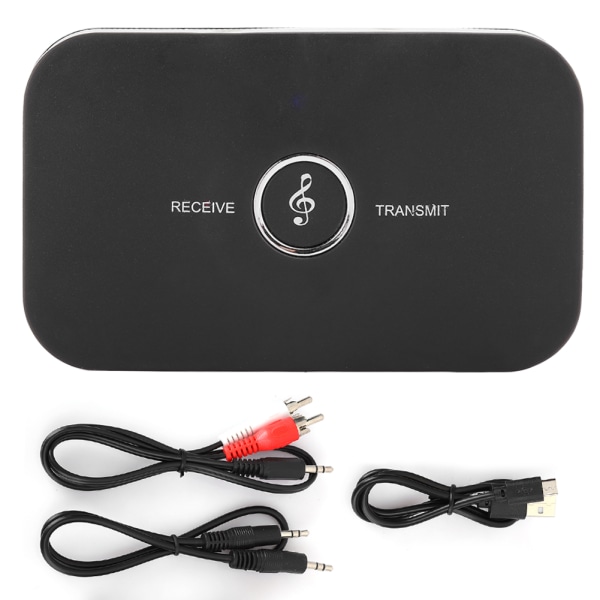 2 i 1 Bluetooth 5.0 sändare mottagare trådlös A2DP ljudadapter extra 3,5 mm spelare
