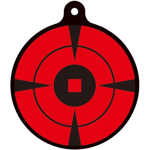Fluorescerande Självhäftande Skjutmål, Omedelbar Noggrannhetsspårning med Bulls Eye-design och Hög Synlighet, Portabel Rulldesign för Inomhusbruk