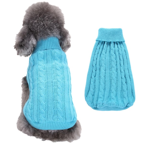 Djurtröja Hund enfärgade kläder Vintervarma husdjurskläder