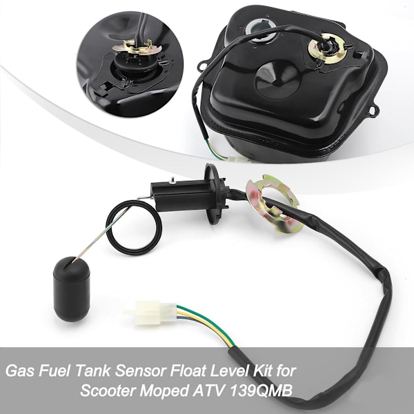 3-pins drivstofftanknivåsensor gummimåler senderenhet for GY6 50 60 80CC motor scooter motorsykkel