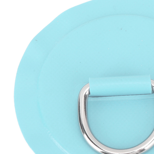 Bärbar uppblåsbar båttillbehör, rostfritt stål D-ring rund D-ringplatta för kajakkanotfäste, perfekt för surfbrädefästpunkt och