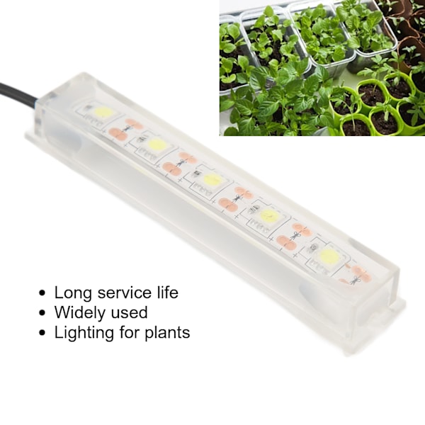 Akvarie LED-lys Lille USB Betta Fisktank Hvidt Lys til Indendørs Akvarieplanter