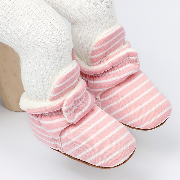 1 par vinterbomullsskor för unisex baby mjuk sula N
