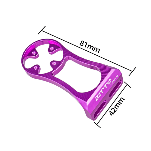 Utbytbara insatser för cykeldatorfäste, CNC-bearbetad aluminium för ökad säkerhet, kompatibel med Garmin, Bryton Rider & Cateye -