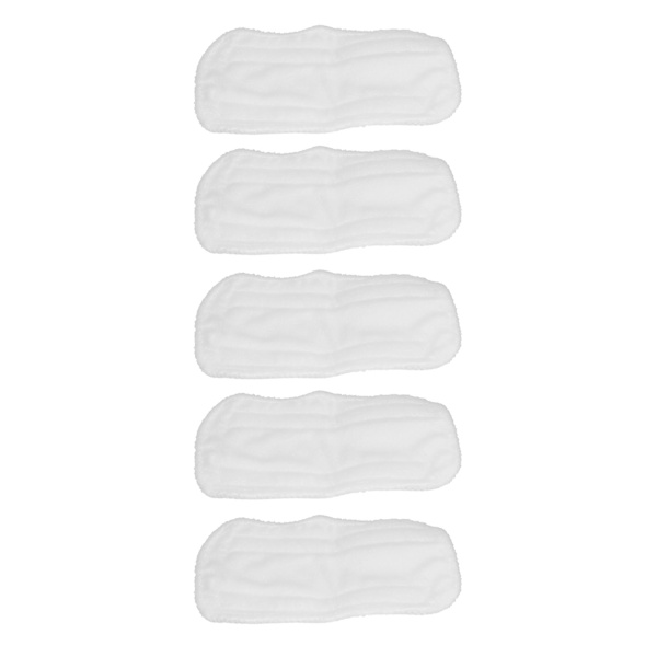 5 st rengöringsmoppduk vit mikrofibermoppdyna mopphuvudtillbehör för Shark XT3010 S3111 S1001 S3101 SP100K