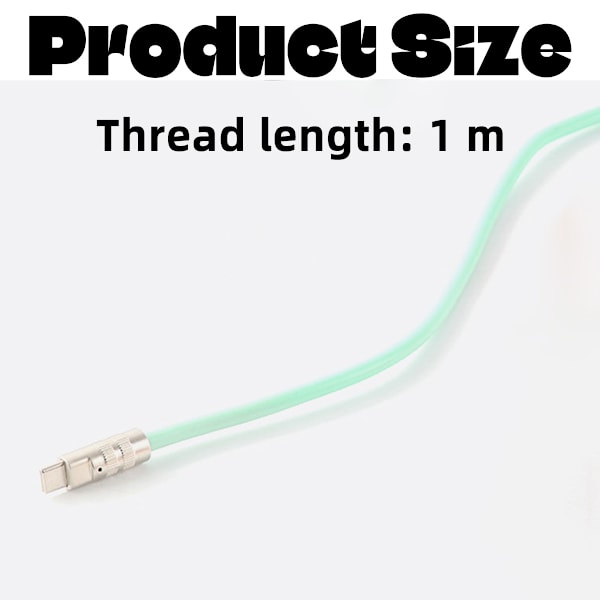 Sinklegering maskindatakabel egnet for Apple iPhone flytende silikon geek ladekabel 30W hurtiglading PD