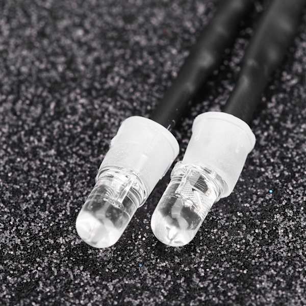 2PCS 5mm strålkastare RC tillbehör LED-lampor för 1/10 modell driftbil fordon (12# rött ljus)