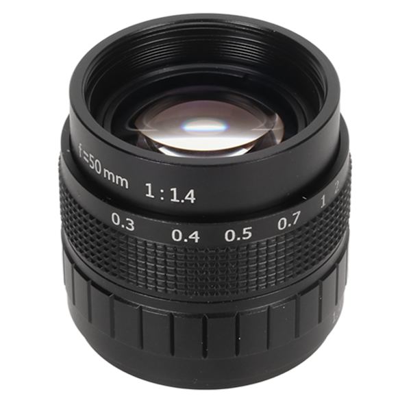 50 mm manuell fokus prime-objektiv F1.4 C 2/3 tum stor bländare fast fokusobjektiv för industriella videomikroskopkameror