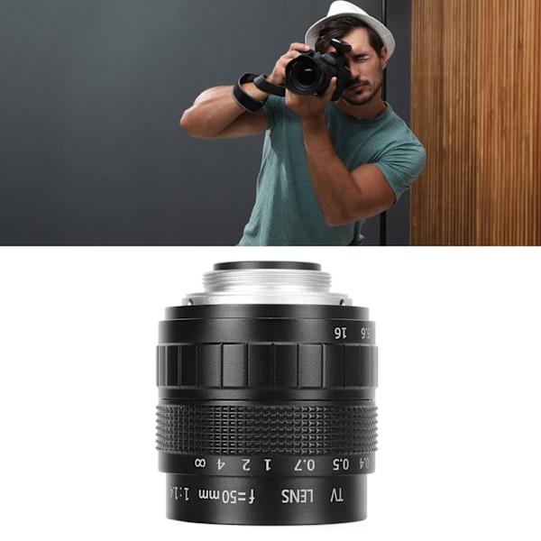 50 mm manuell fokus prime-objektiv F1.4 C 2/3 tum stor bländare fast fokusobjektiv för industriella videomikroskopkameror