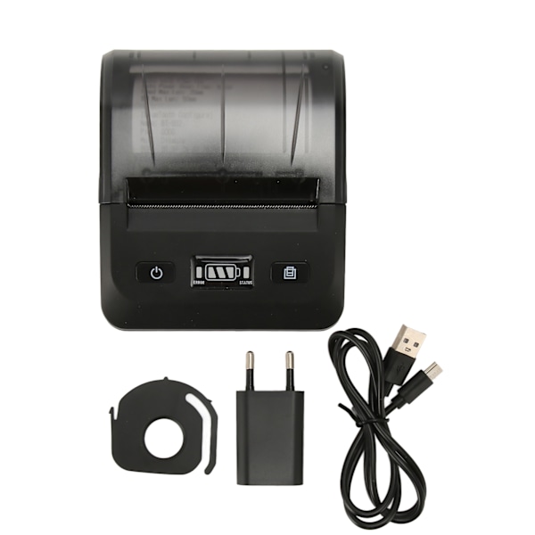 80mm Termisk Printer BT4.2 Forbindelse 50 til 80mm/s 203DPI ESC POS Kompatibel Type C Forsendelseslabel Printer 100‑240V