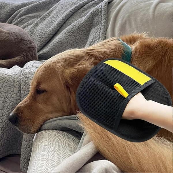 Fjernelse af kæledyrshårhandske, blød, Kompatibel med hunde og katte, passer