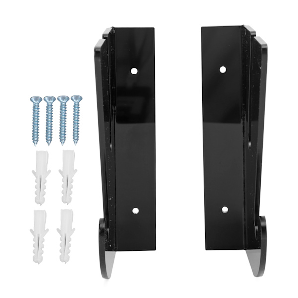 2 stk. Akryl Skateboard Rack Vægmontering Skateboard Opbevaringshylde Belastning Bærende Skateboard Hanger med Kroge