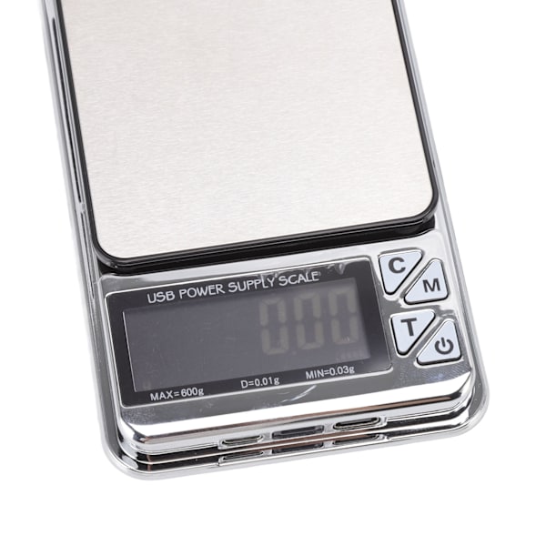 Portabel och hållbar design med hög noggrannhet och digital LCD-display för bakning, mat, smycken (multifunktionell gramvåg)