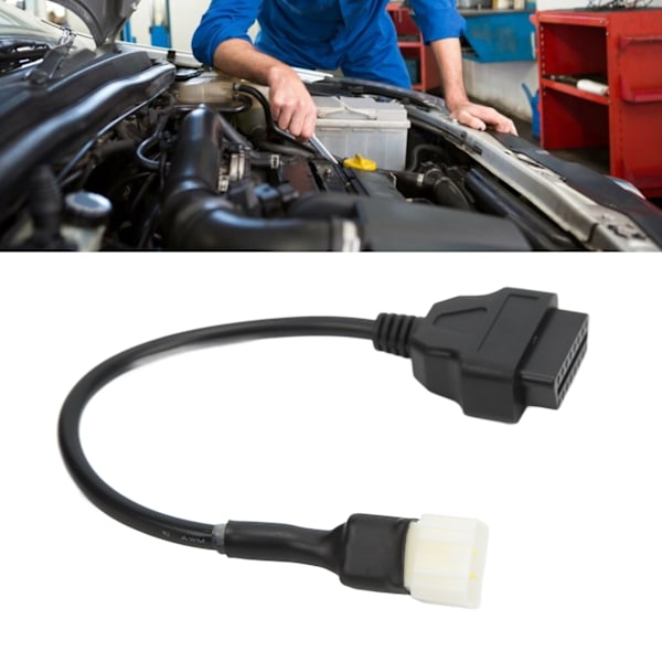 6-polig Diagnostikkontakt Kabel OBD Diagnostikadapter Ersättning för Delphi Motorcykel