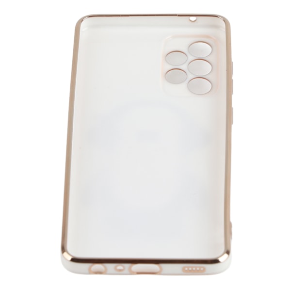 TPU Plast Mobiltelefonfodral Stereoskopisk Hållare Mobiltelefonskyddsskal för Samsung Vit För A52 A52S 4G 5G