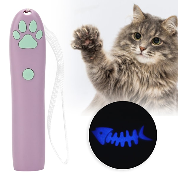 Ultimata Kattkompisen, Interaktiva Kattleksaker med Mönstrad Laserprojektion, Enkelt Galen för Varierade Lekstilar, Portabel Design för Inomhus och