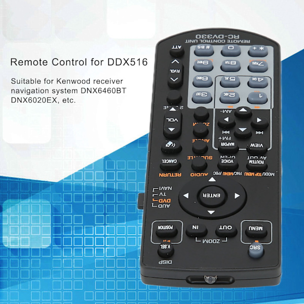 RCDV330 Fjärrkontroll TV Fjärrkontroll för Kenwood DDX516 DDX616 DNX5160