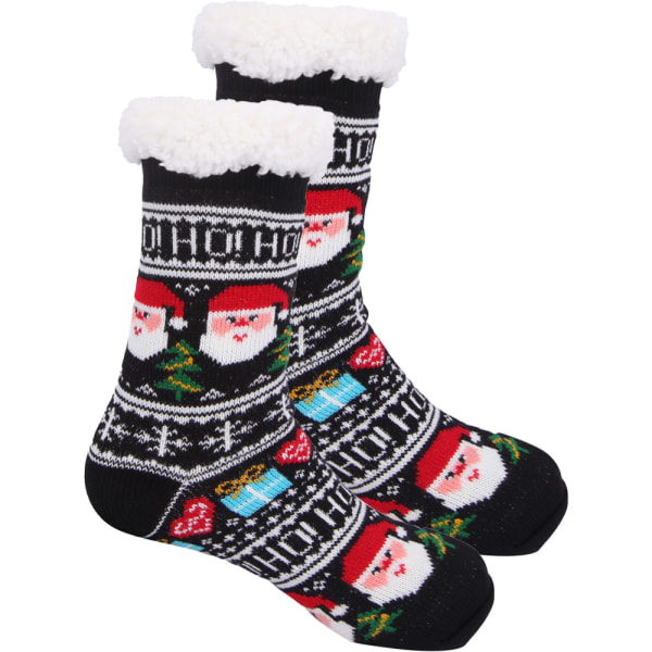 Girls Christmas Slipper Socks Non-Slip Fuzzy Winter Socks for