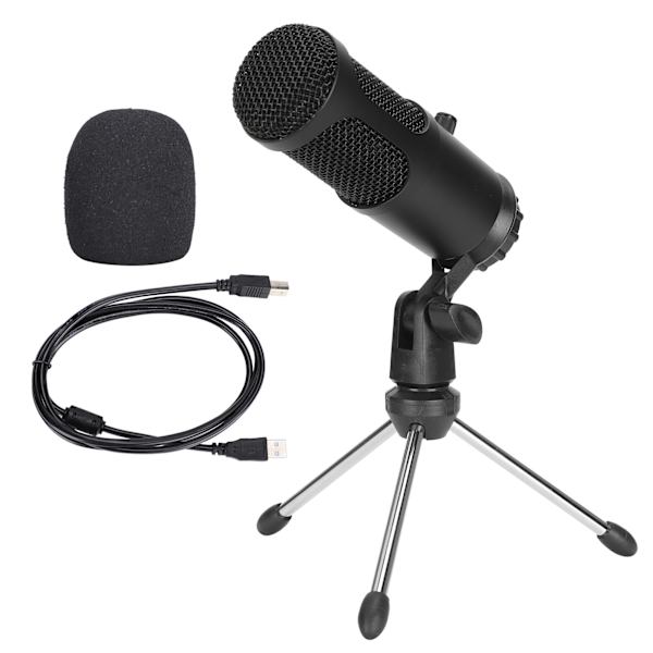 Kondensatormikrofon Laptop USB-enhet Gratis för WINDOWS/LINUX Kardioid Pickup 30Hz‑20KHz DC5V A6
