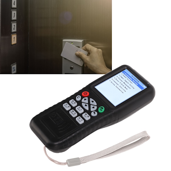 125-500KHz Handhållen IC ID-kortkopieringsläsare Skrivare Duplicator Cloner för dörråtkomstkontrollsystem