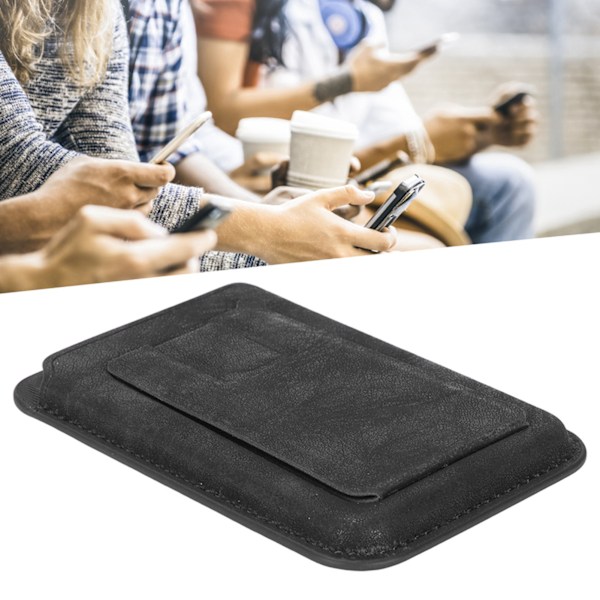 Snap On Magnetisk Stativ Magnetisk Stativ Kortlomme Kompatibel Lommebok Støtter 2 Kort med 3 Telefonstativ Moduser Svart