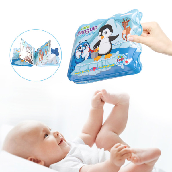 Baby badet plastik bog rivefast spædbarn brusebad legetøj tidlig uddannelse