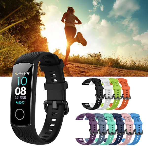 Silikonarmbånd for Huawei Honor 3 4 Smart Wristband Strap Reservedeler Tilbehør