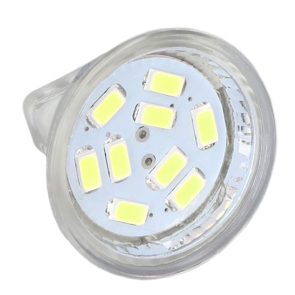 4 stk. MR11 LED-pære 3W 300lm pære med 9 perler dobbel stiftbase for