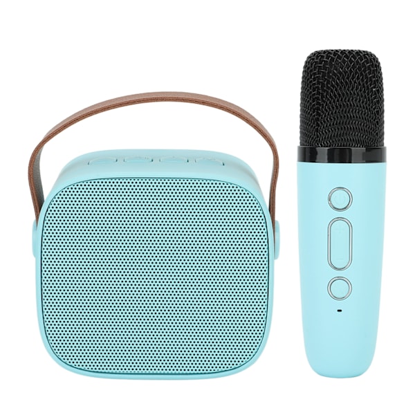 Mini Karaoke Maskin med Trådlös Mikrofon Bärbar Bluetooth Högtalare för Barn Vuxna