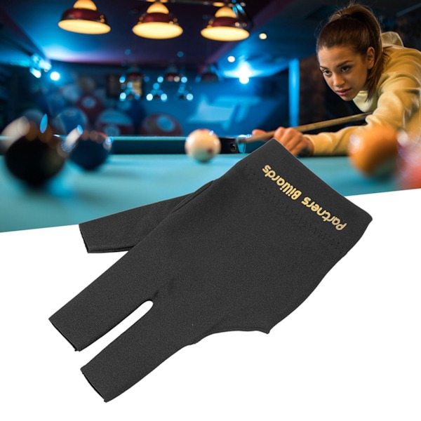 Biljardpoolhandskar 3 fingrar biljardhandskar skyttar snooker biljardhandske sport handskar för vänster höger hand svart