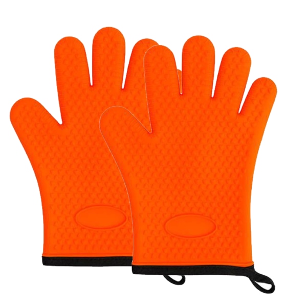 Ugnshandskar i silikon - Värmebeständiga BBQ-handskar - Hantera varm mat