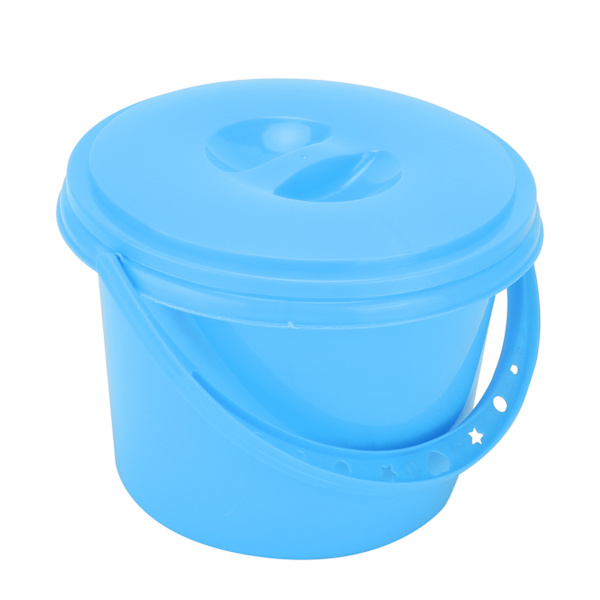 Multifunktion Maling Pensel Tub Plast 2 Rum Skovl med Paletter til Farveblanding (YJ004 Blå)